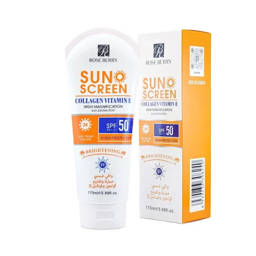 واقي شمسي حماية وتفتيح بخلاصة الكولجين وفيتامين اي
